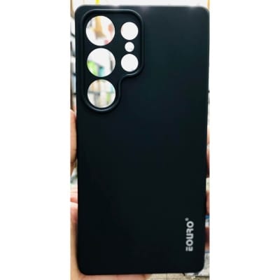 Picture of Samsung Galaxy S25 Ultra Premium Case Soft Sandstone Slim Matte Cover Eouro Brand - Phone Case -Black