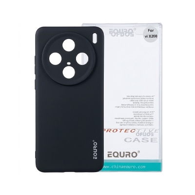 Picture of Vivo X200 Premium Case Soft Sandstone Slim Matte Cover Eouro Brand - Phone Case -Black