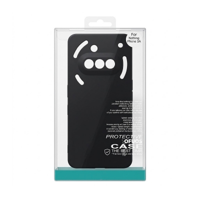 Picture of Premium Case Soft Sandstone Slim Matte Cover for Nothing Phone 3A - Stylish and Protective Phone Case -Black
