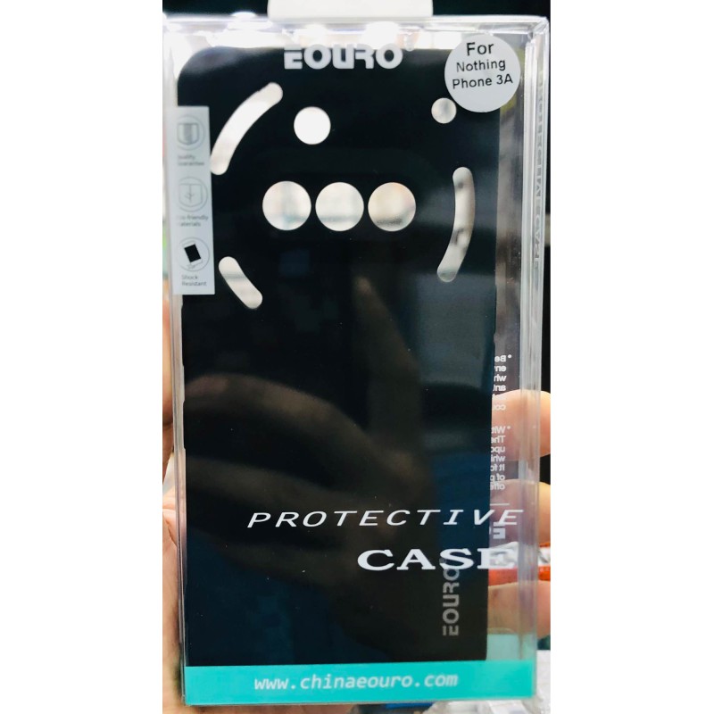 Picture of Premium Case Soft Sandstone Slim Matte Cover for Nothing Phone 3A - Stylish and Protective Phone Case -Black