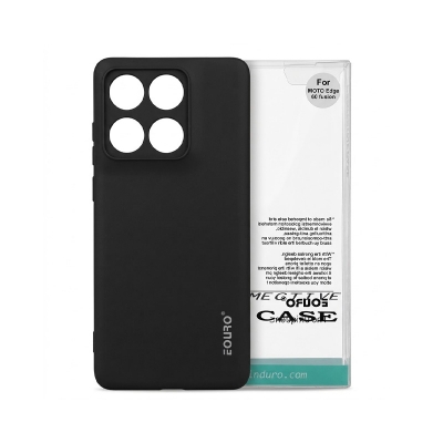 Picture of Premium Case Soft Sandstone Slim Matte Cover for Motorola Edge 60 Fusion - Stylish and Protective Phone Case -Black