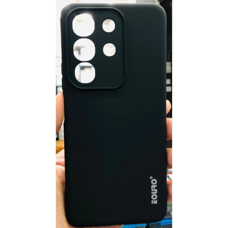 Picture of For Vivo iQOO Z10x Premium Case Soft Sandstone Slim Matte Cover Eouro - Phone -Black