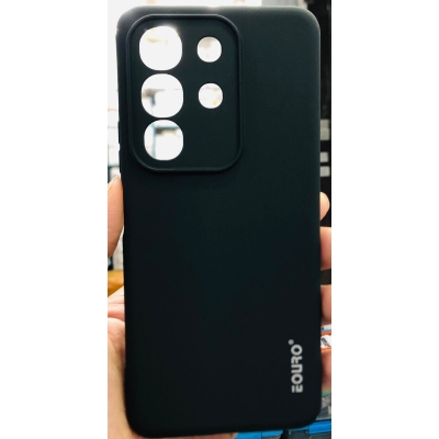 Picture of For Vivo iQOO Z10x Premium Case Soft Sandstone Slim Matte Cover Eouro - Phone -Black
