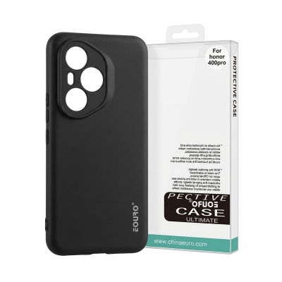 Picture of For Honor 400 Pro Premium Case Soft Sandstone Slim Matte Cover Eouro - Phone -Black