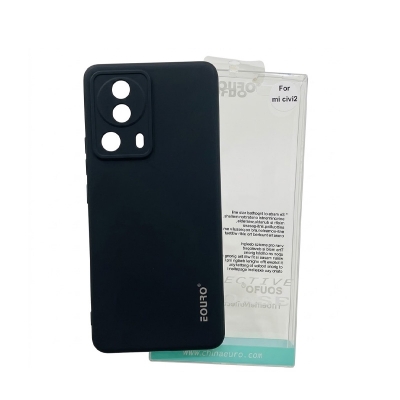 Picture of Xiaomi Civi 2 Premium Case Soft Sandstone Slim Matte Cover Eouro - Phone -Black