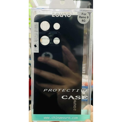 Picture of Premium Case For Oppo Reno 9 5g Premium Case Soft Sandstone Slim Matte Cover Eouro Brand - Camera Back Cover (Back Case Cover For Smartphone) -Black