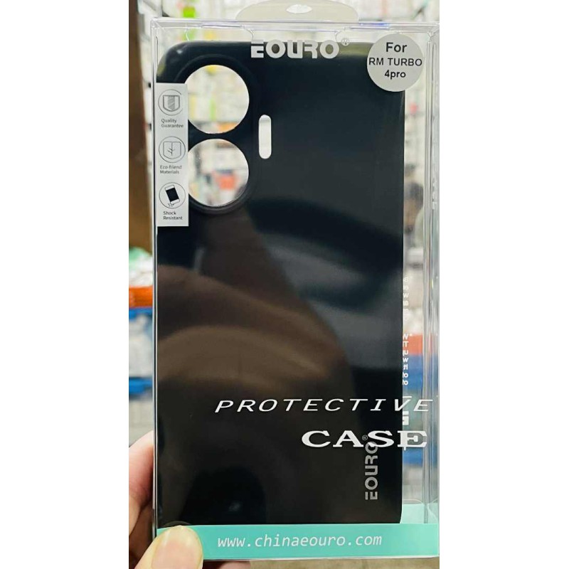 Picture of Xiaomi Redmi Turbo 4 Pro Premium Case Soft Sandstone Slim Matte Cover Eouro Brand - Camera Back Cover (Back Case Cover For Smartphone) -Black