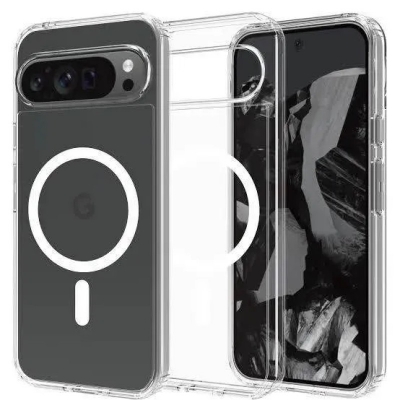 Picture of For Nothing CMF Phone 2 Pro Anti Yellow Hard MagSafe Compatible Shockproof Transparent Slim Fit Wireless Charging supported Phone Back Case Mobile Cover -Black