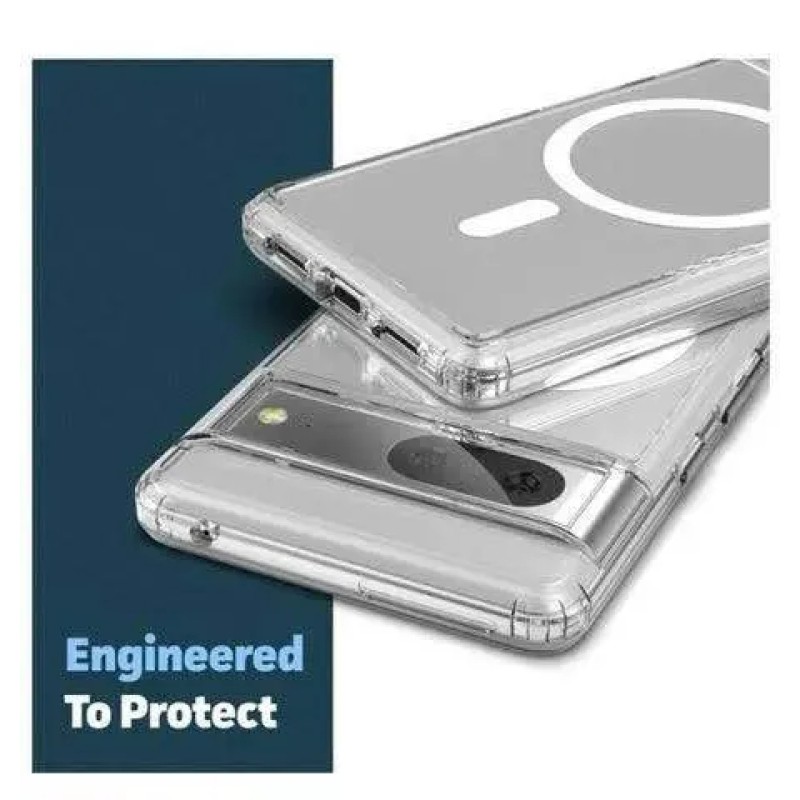 Picture of For Nothing CMF Phone 2 Pro Anti Yellow Hard MagSafe Compatible Shockproof Transparent Slim Fit Wireless Charging supported Phone Back Case Mobile Cover -Black