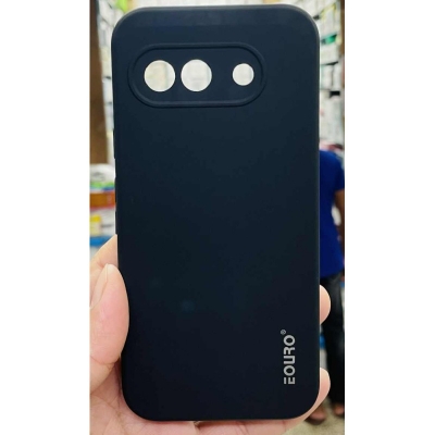 Picture of Google Pixel 9A Premium Case Soft Sandstone Slim Matte Cover Eouro Brand - Phone Case -Black
