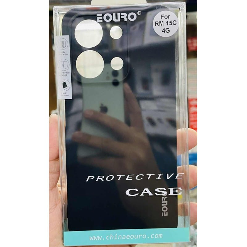 Picture of Xiaomi Redmi 15C 4G Luxury Shockproof Camera Protective Liquid Soft Case Back Cover -Black