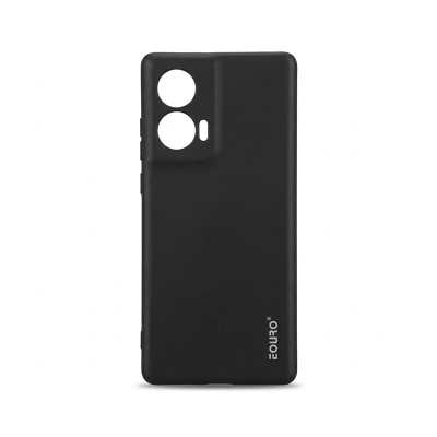Picture of Motorola G96 Luxury Shockproof Camera Protective Liquid Soft Case Back Cover -Black