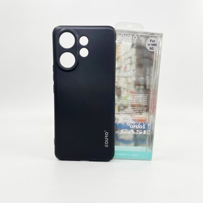 Picture of For Vivo V60 Premium Case Soft Sandstone Slim Matte Cover Eouro Brand - Phone Case -Black