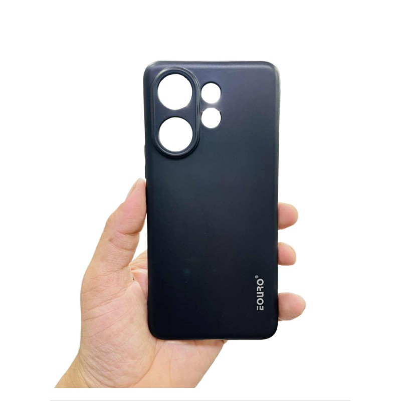 Picture of For Vivo V60 Premium Case Soft Sandstone Slim Matte Cover Eouro Brand - Phone Case -Black