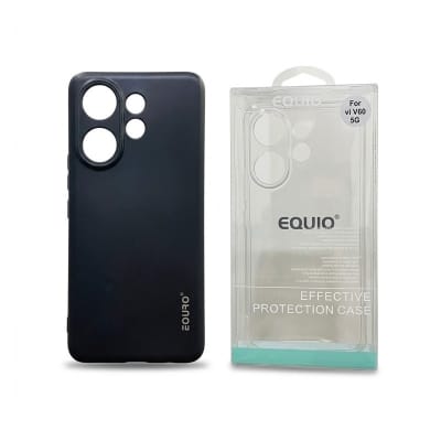 Picture of Vivo V60 Luxury Shockproof Camera Protective Liquid Soft Case Back Cover -Black