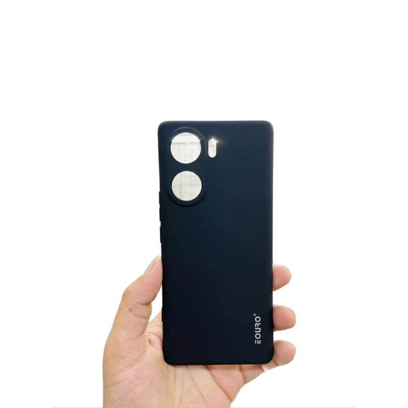 Picture of Vivo V29e (India) Premium Case Soft Sandstone Slim Matte Cover Eouro Brand - Phone Case -Black