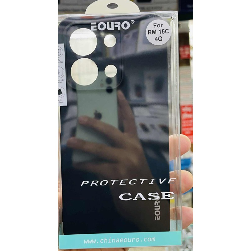 Picture of For Xiaomi Redmi 15C 4G Luxury Shockproof Camera Protective Liquid Soft Case Back Cover -Black