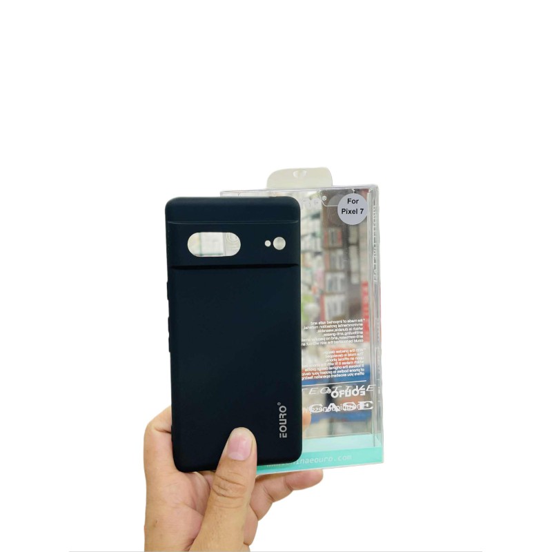 Picture of For Pixel 7 Premium Case Soft Sandstone Slim Matte Cover- Phone -Black