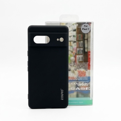 Picture of Pixel 7 Luxury Shockproof Camera Protective Liquid Soft Case Back Cover -Black