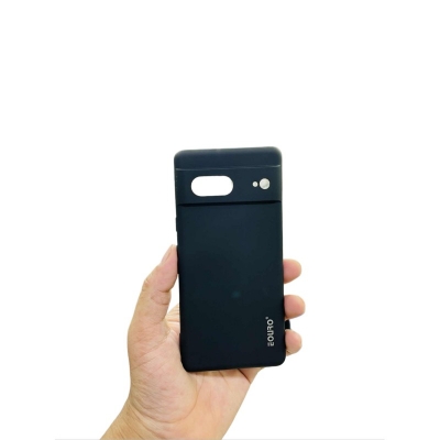 Picture of Pixel 7 Luxury Shockproof Camera Protective Liquid Soft Case Back Cover -Black