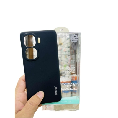 Picture of New Phone case Vivo iQOO 10 Pro 10Pro Carbon Fibre Leather Silicone Protection Casing For Vivo iQOO 10 5G ¡QOO10 Pro Back cover -Black