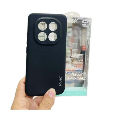 Picture of Xiaomi Redmi Note 15 Pro+ 5G Luxury Shockproof Camera Protective Liquid Soft Case Back Cover -Black