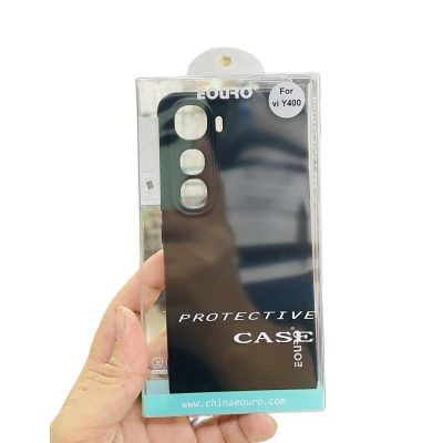 Picture of For Vivo Y400 Premium Case Soft Sandstone Slim Matte Cover- Phone Case -Black