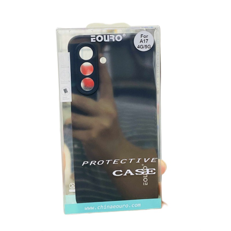 Picture of For Samsung Galaxy A17 Premium Case Soft Sandstone Slim Matte Cover Eouro - Phone -Black