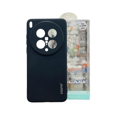 Picture of For Vivo X200 Ultra Premium Case Soft Sandstone Slim Matte Cover Eouro - Phone -Black