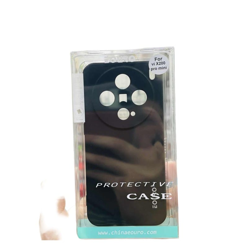 Picture of For Vivo X200 Pro mini Premium Case Soft Sandstone Slim Matte Cover Eouro - Phone -Black