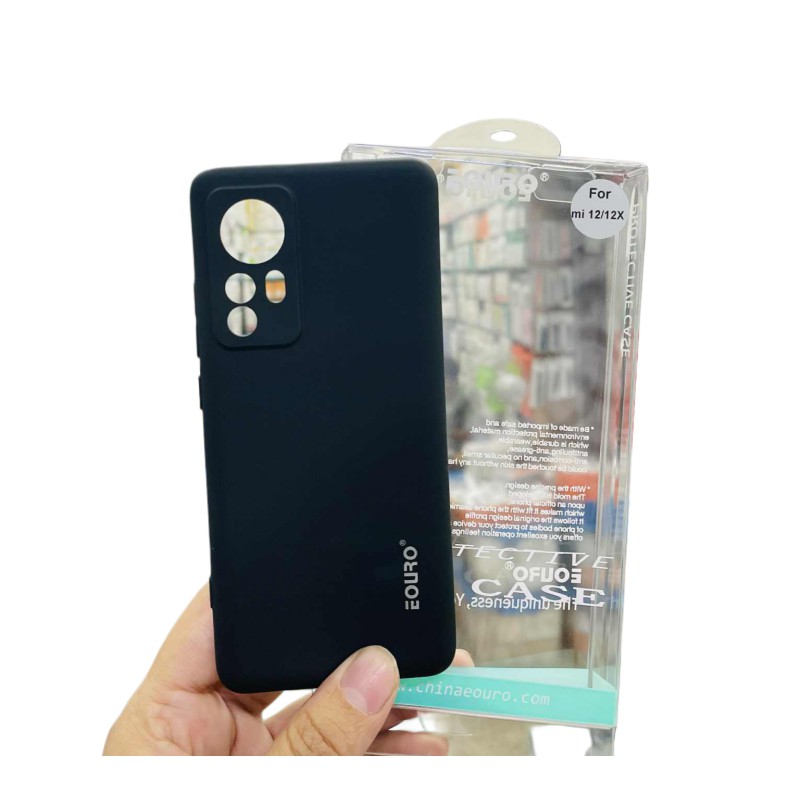 Picture of Premium Quality Shockproof Protective Back Cover Case For Xiaomi 12x-Black