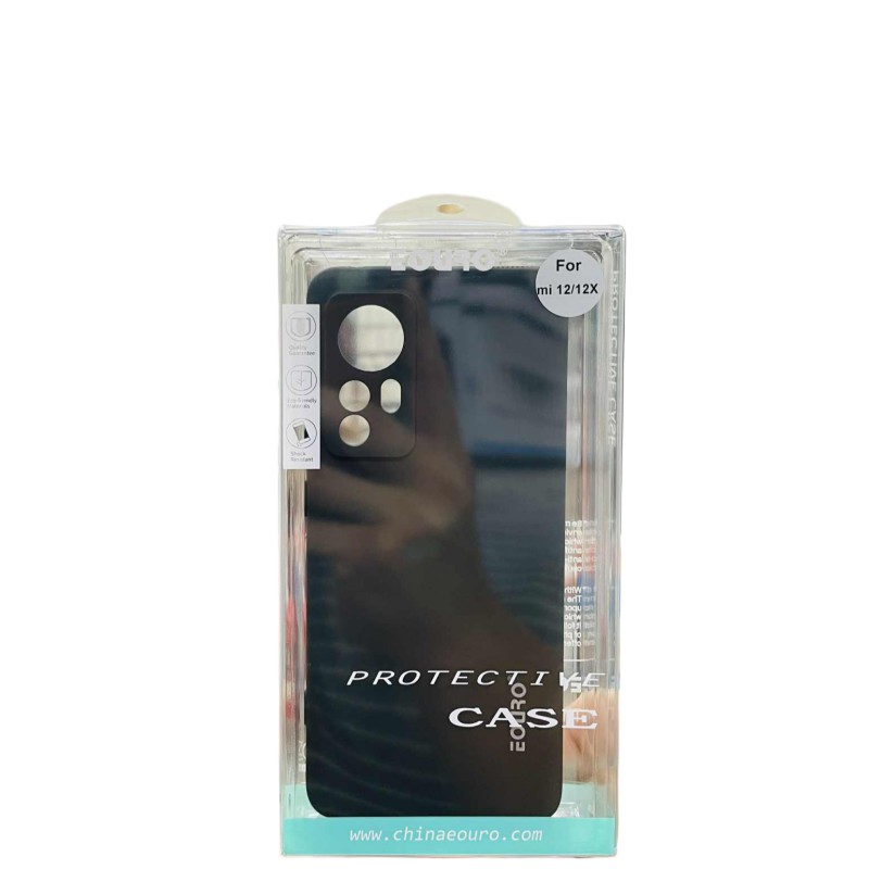 Picture of Premium Quality Shockproof Protective Back Cover Case For Xiaomi 12x-Black