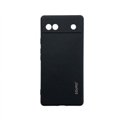 Picture of For Google Pixel 6A Premium Case Soft Sandstone Slim Matte Cover Eouro - Phone -Black