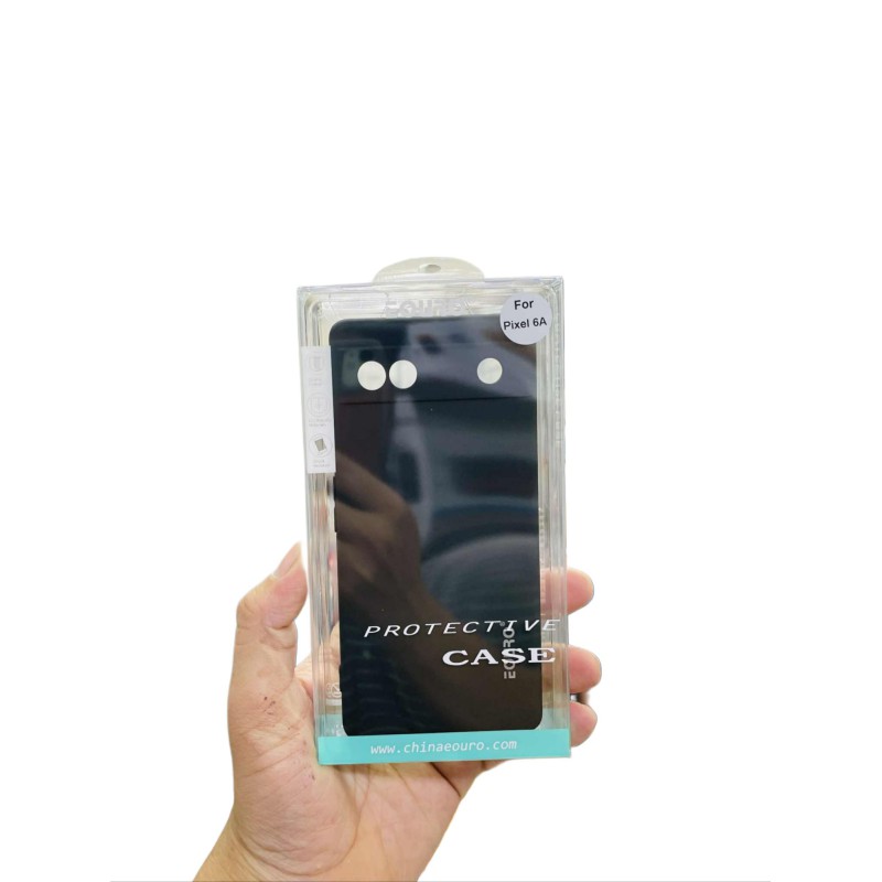 Picture of For Google Pixel 6A Premium Case Soft Sandstone Slim Matte Cover Eouro - Phone -Black