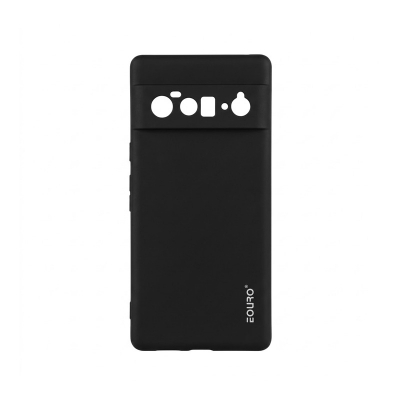 Picture of For Google Pixel 6 Pro Premium Case Soft Sandstone Slim Matte Cover Eouro - Phone -Black