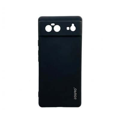 Picture of For Google Pixel 6 Premium Case Soft Sandstone Slim Matte Cover Eouro - Phone -Black