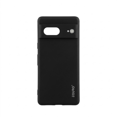 Picture of For Google Pixel 7 Premium Case Soft Sandstone Slim Matte Cover Eouro - Phone -Black