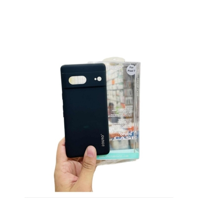 Picture of For Google Pixel 7 Premium Case Soft Sandstone Slim Matte Cover Eouro - Phone -Black