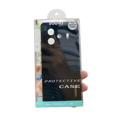 Picture of VIVO IQOO Z9 Turbo Premium Case Soft Sandstone Slim Matte Cover Eouro - Phone -Black