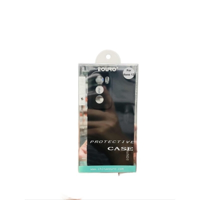 Picture of For Oppo Reno 12 Premium Case Soft Sandstone Slim Matte Cover Eouro - Phone -Black