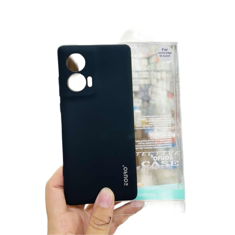 Picture of Premium Quality Shockproof Protective Back Cover Case For Motorola Edge 50-Black