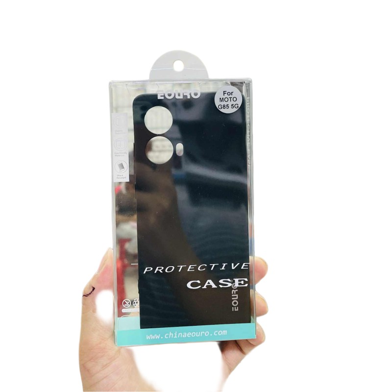 Picture of For Motorola G85 Premium Case Soft Sandstone Slim Matte Cover Eouro - Phone -Black