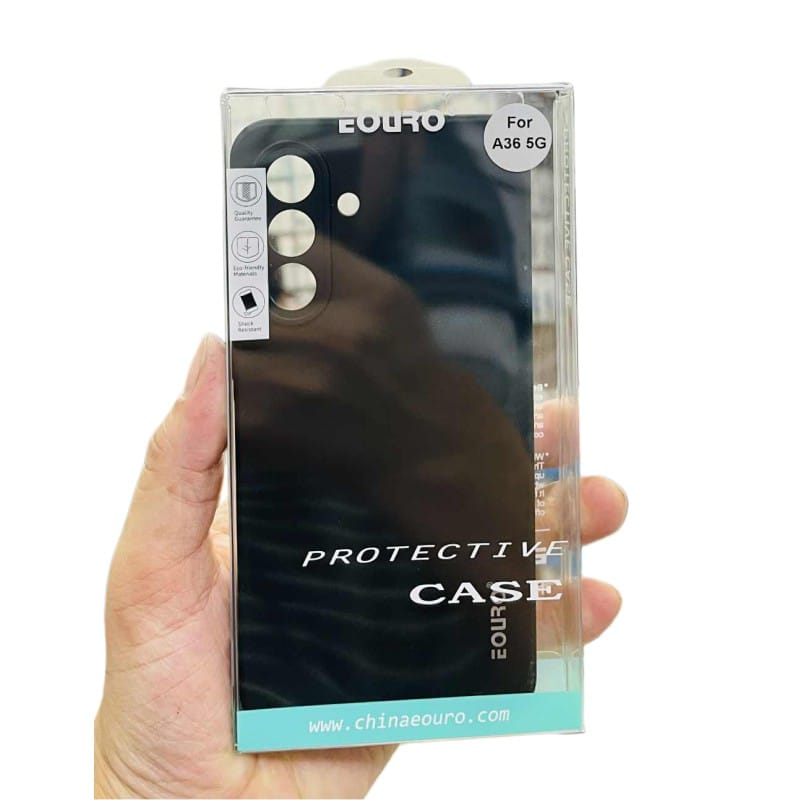 Picture of Premium Quality Shockproof Protective Back Cover Case For Samsung Galaxy A56-Black