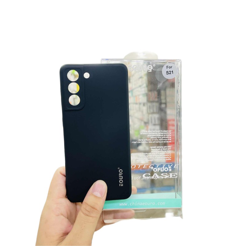 Picture of Premium Quality Shockproof Protective Back Cover Case For Samsung Galaxy S21-Black