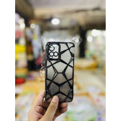 Picture of Luxury Girl's Phone Case for Vivo Y21 Glitter Bling 3D Cube Diamond Marble Soft TPU Shockproof Ladies Cover 