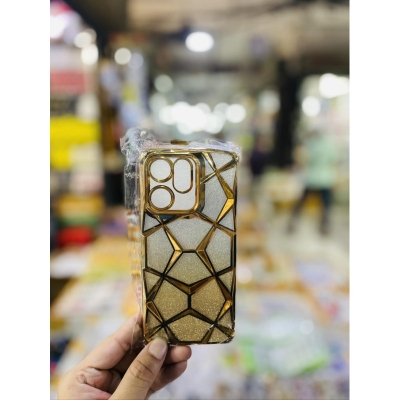 Picture of Luxury Girl's Phone Case for Infinix Smart 9 Glitter Bling 3D Cube Diamond Marble Soft TPU Shockproof Ladies Cover 