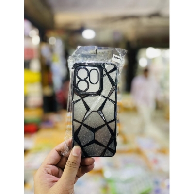 Picture of Luxury Girl's Phone Case for Infinix Smart 9 Glitter Bling 3D Cube Diamond Marble Soft TPU Shockproof Ladies Cover 