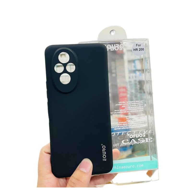 Picture of Premium Quality Shockproof Protective Back Cover Case For Honor 200-Black