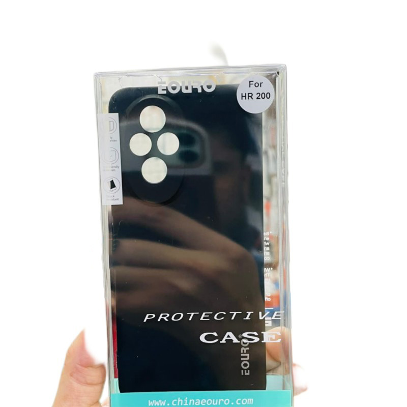 Picture of Premium Quality Shockproof Protective Back Cover Case For Honor 200-Black
