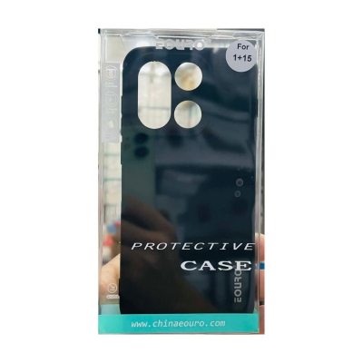 Picture of OnePlus 15 Premium Case Soft Sandstone Slim Matte Cover -Black
